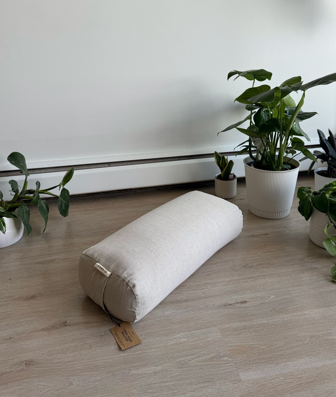 Rectangular Linen Yoga Bolster | Natural & Organic | 100% Linen