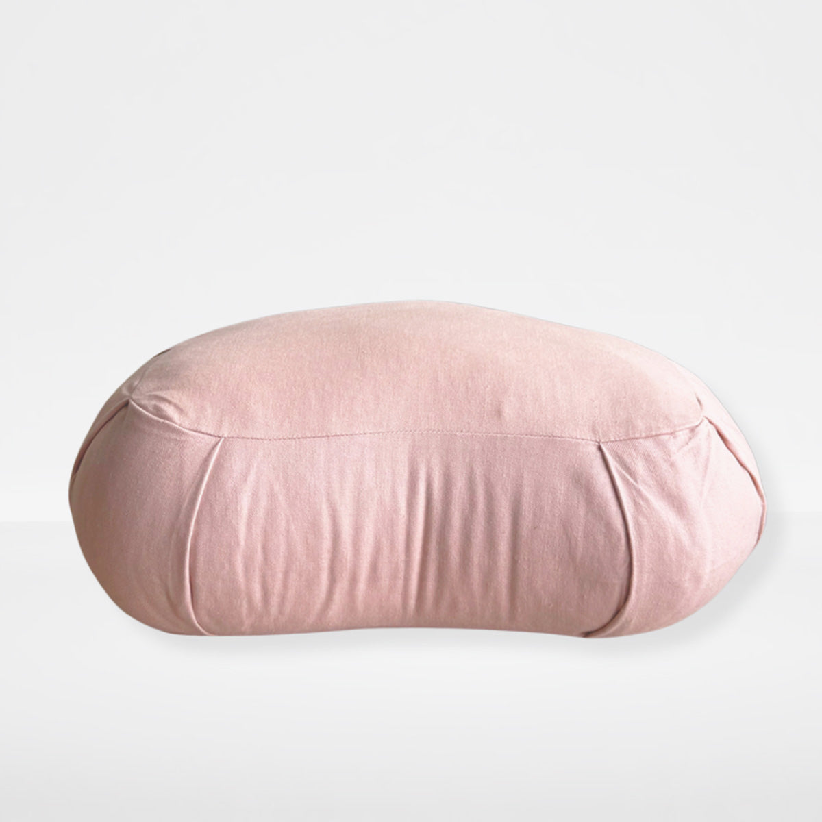 Crescent Natural Meditation Cushion | Soft Pink