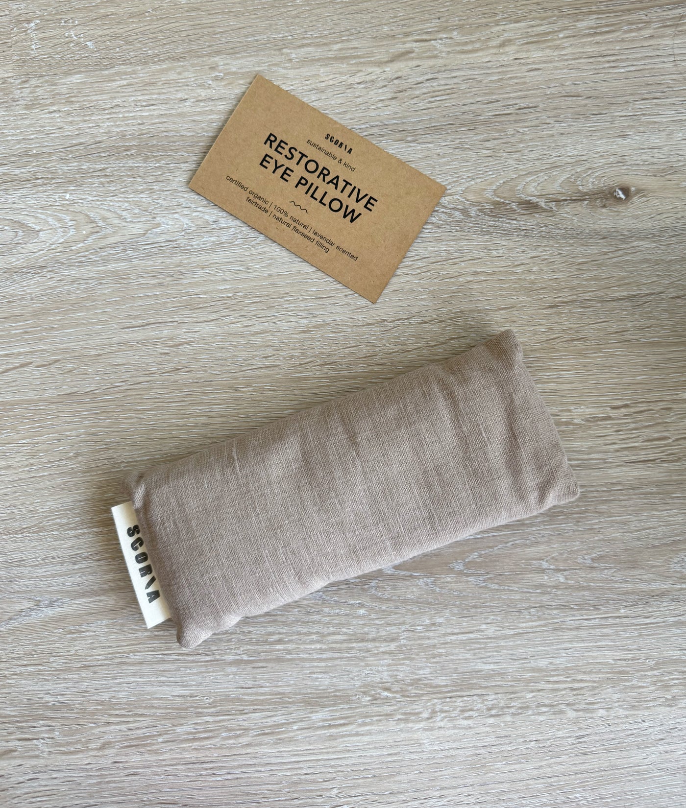 Eye Pillow - Muted Brown | Natural & Organic | Lavender Scented
