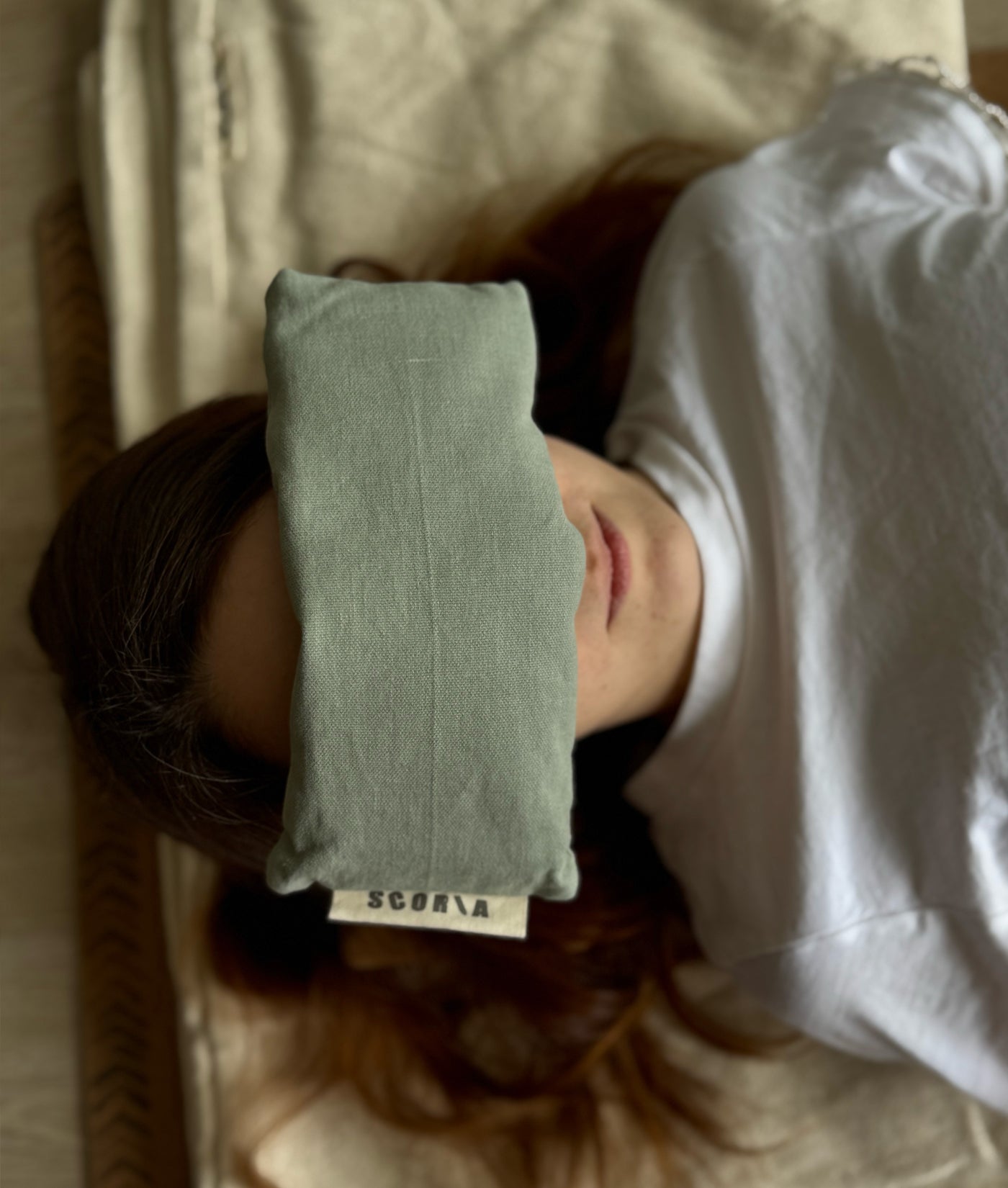 Eye Pillow - Sage Green | Natural & Organic | Lavender Scented