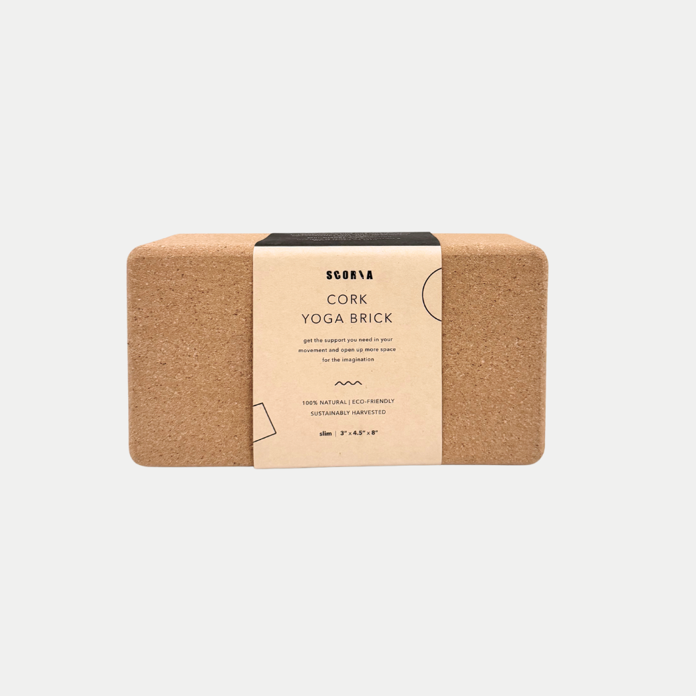 SLIM CORK YOGA BLOCK | 3x4.5x8.5"