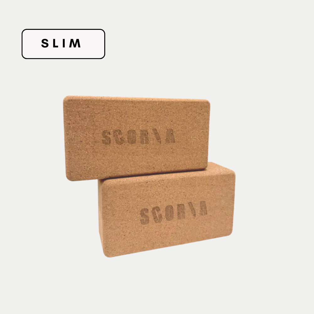 THE SLIM CORK YOGA BLOCK | 3"x4.5"x8.5" - Scoria World