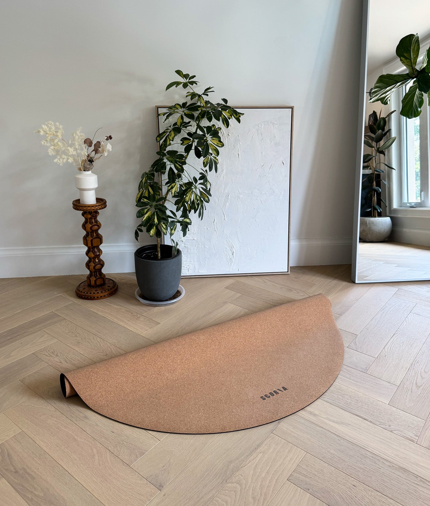 Essential Round Cork Yoga Mat | Multi-use | 53" dia