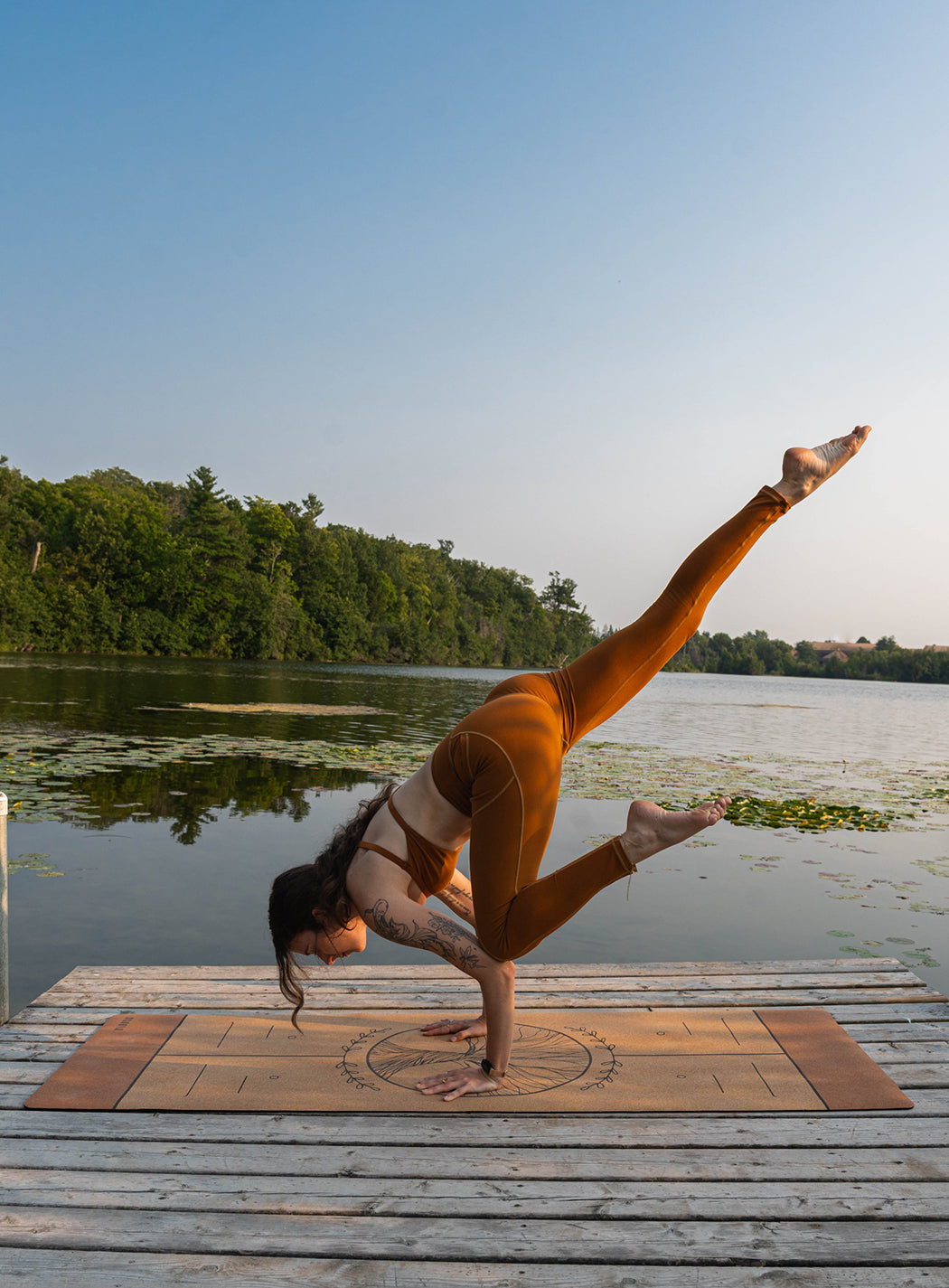 X-Large Tree of Life Cork Yoga Mat | 6MM