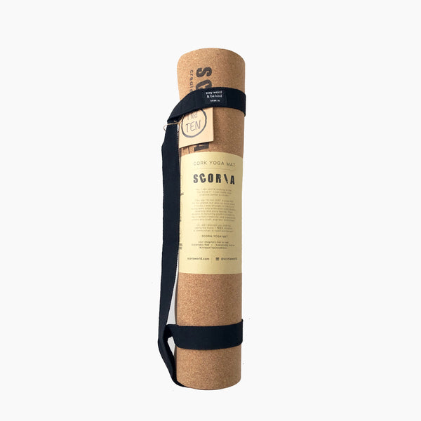 Extra Tall Essential Cork Yoga Mat | 3.5MM | 6′8 long - Scoria