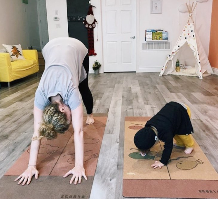 Kids Align Non-Toxic Cork Yoga & Play Mat (BIG) - Scoria