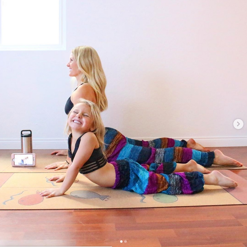 Kids Align Non-Toxic Cork Yoga & Play Mat (BIG) - Scoria