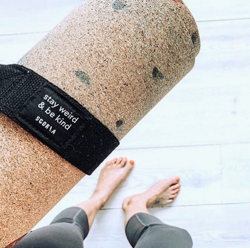 Mat Carry Strap (Stay Weird & Be Kind) - Scoria