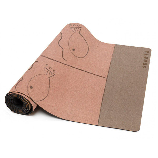 Scoria Alignment Yoga Mat Cork Yoga Mat (Best Cork Yoga Mats