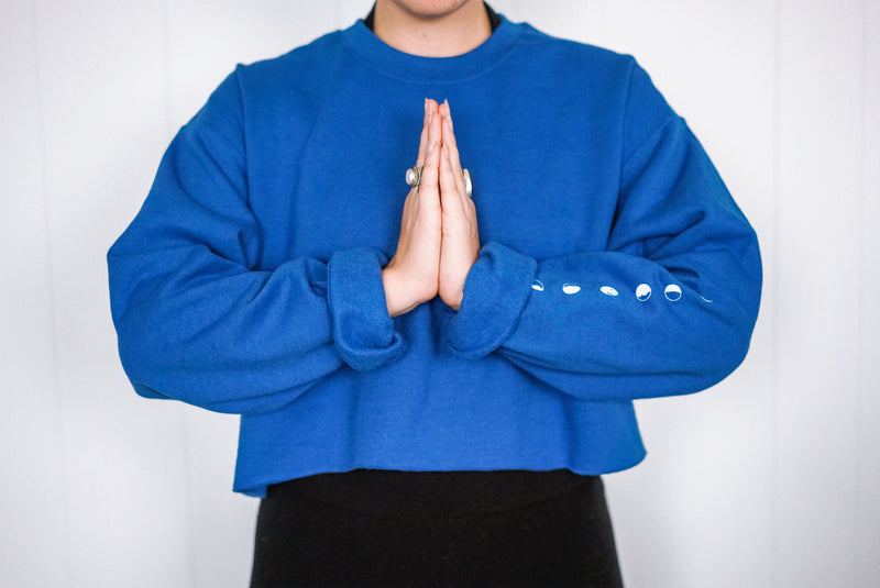 Moon Phases Blue Sweatshirt