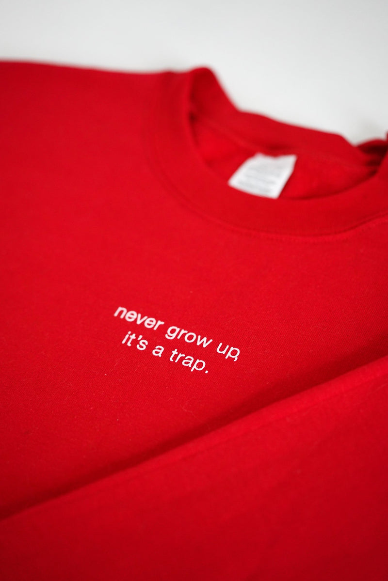 Never Grow Up Sweatshirt - Scoria