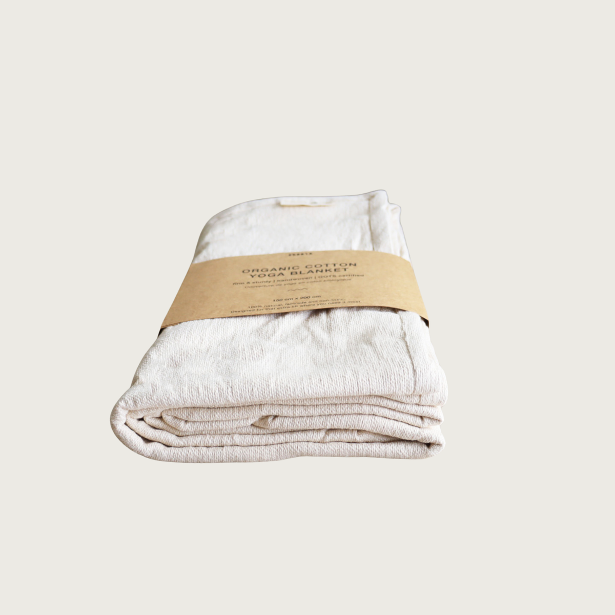 Standard Organic Cotton Yoga Blanket | Thick & Firm |  GOTS Certified | Eco-Friendly