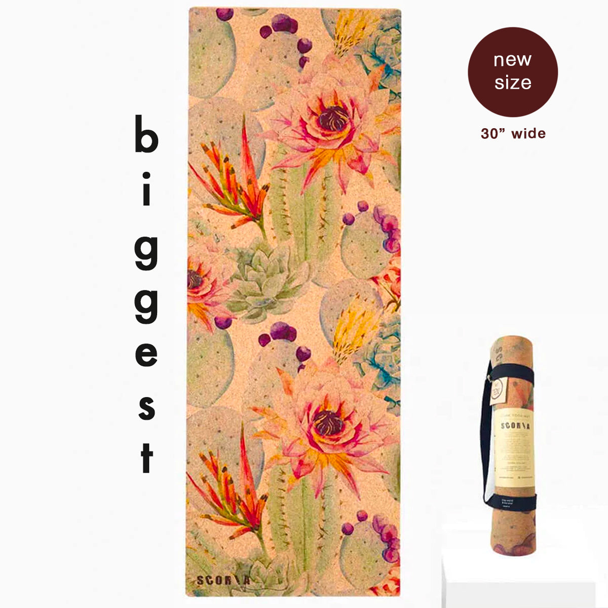 Biggest Botanicals Cork Yoga Mat | 6MM