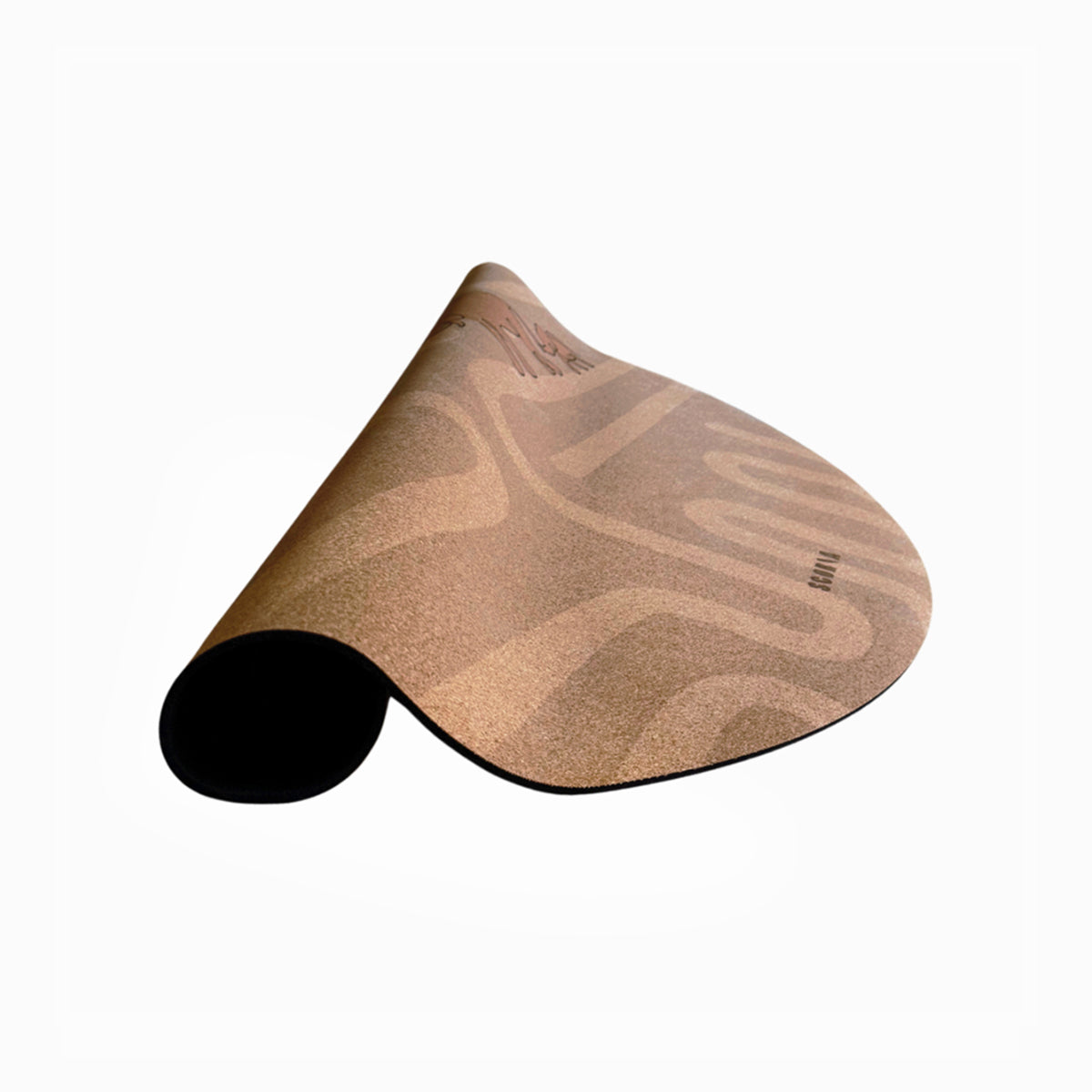 Elephant Walk Round Baby Mat - Cork Yoga Mat | Play & Stretch | 47" dia