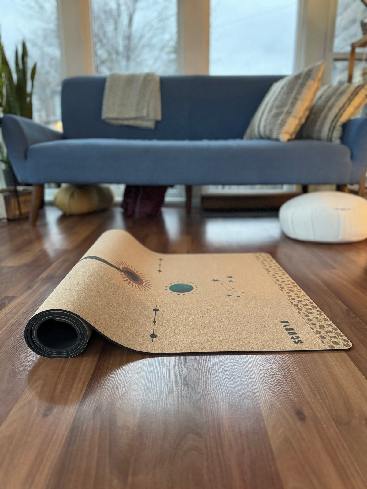 Flying Dragon Cork Yoga Mat | 4.5MM