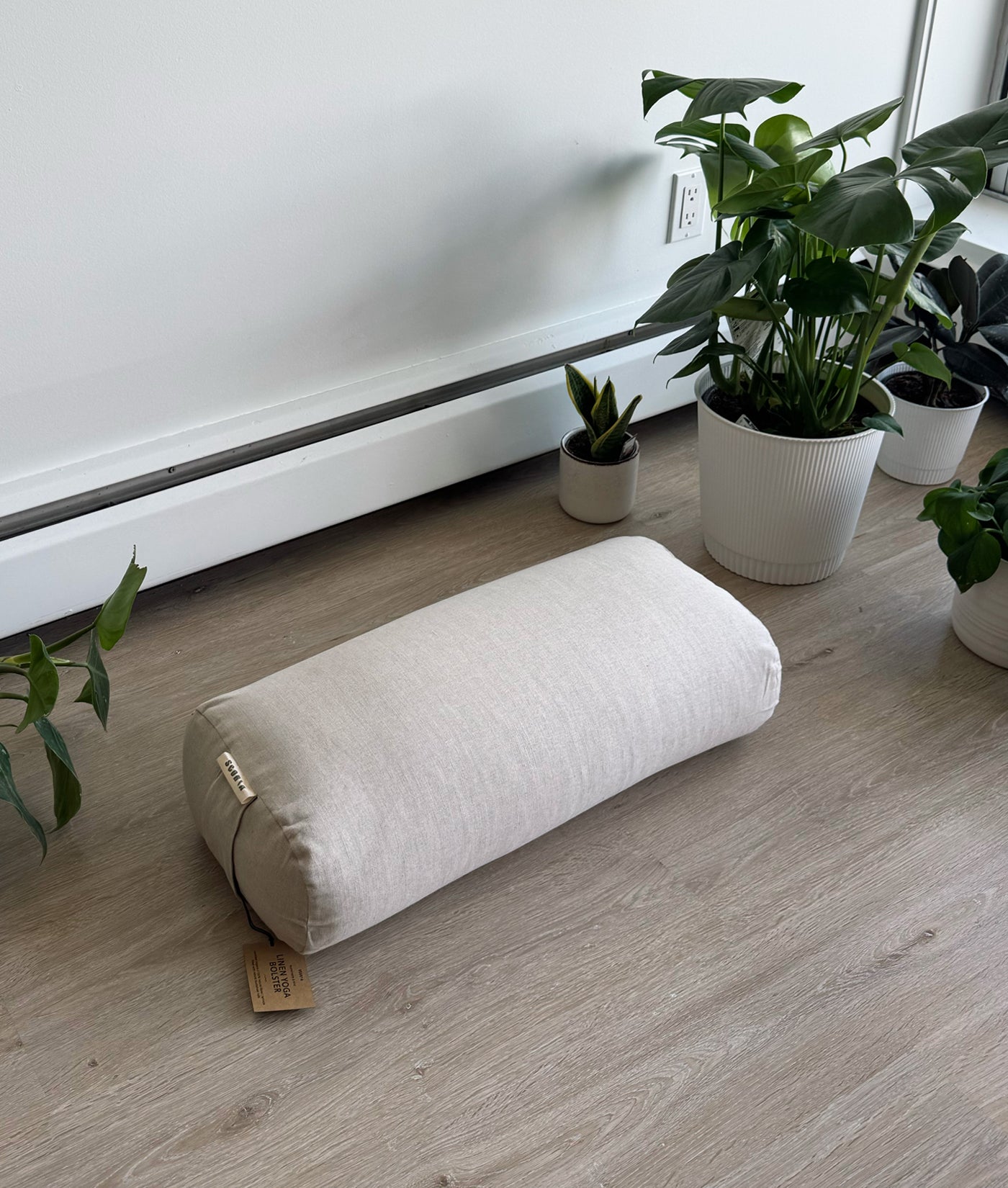 Rectangular Linen Yoga Bolster | Natural & Organic | 100% Linen