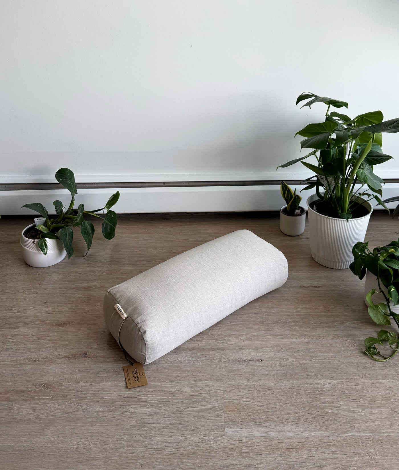 Rectangular Linen Yoga Bolster | Natural & Organic | 100% Linen