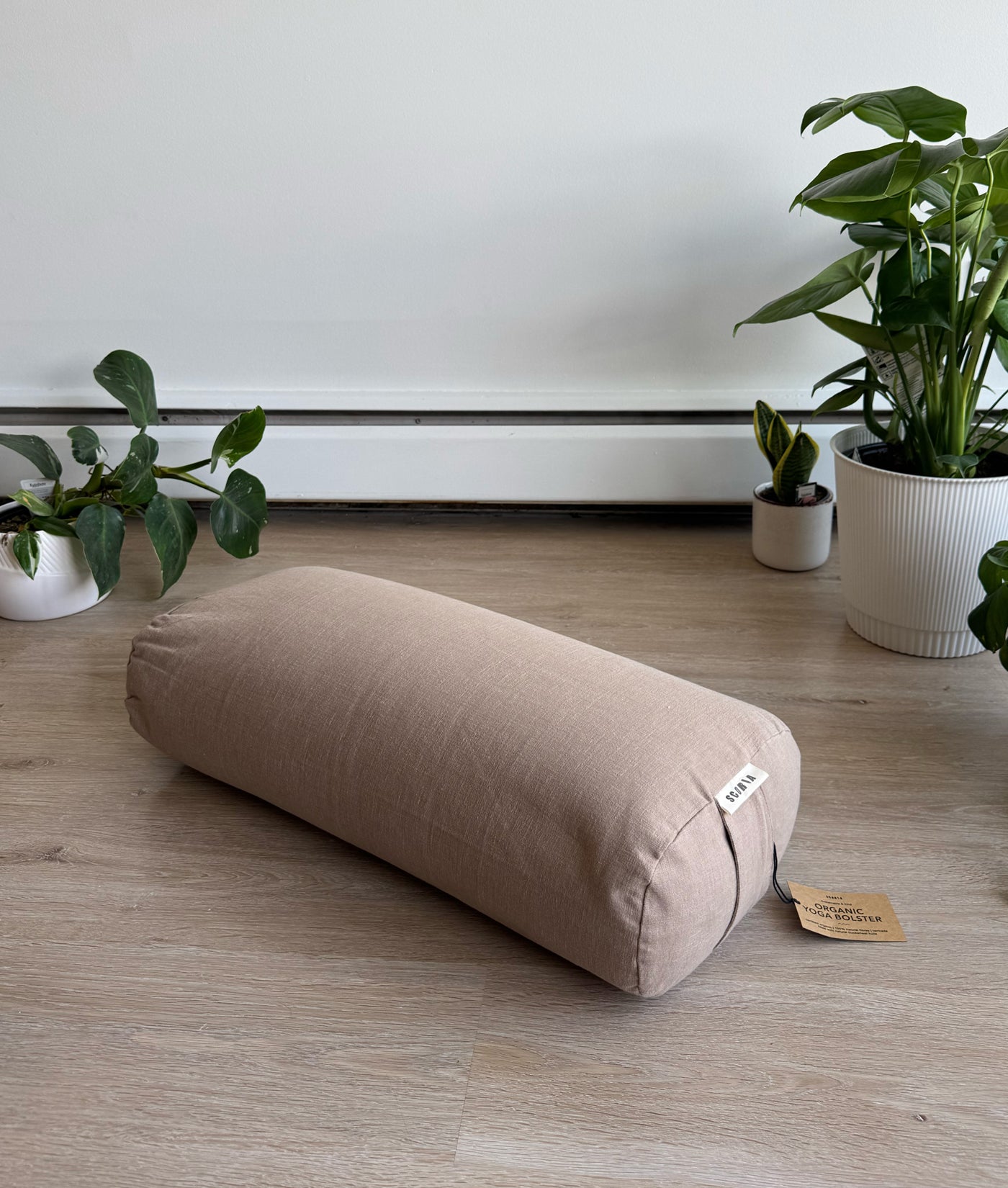 Rectangular Yoga Bolster | Natural & Organic | Muted Brown