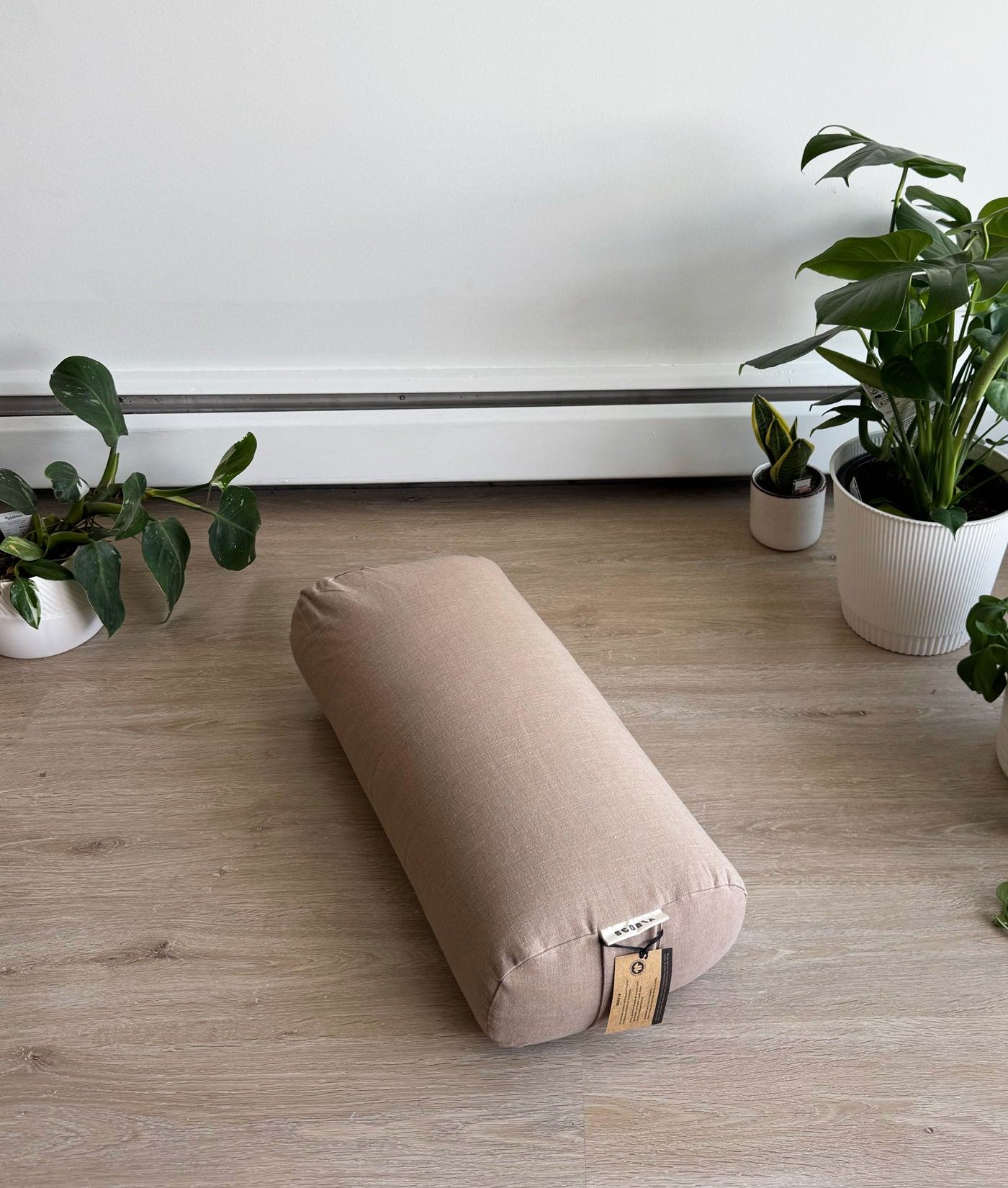 Rectangular Yoga Bolster | Natural & Organic | Muted Brown