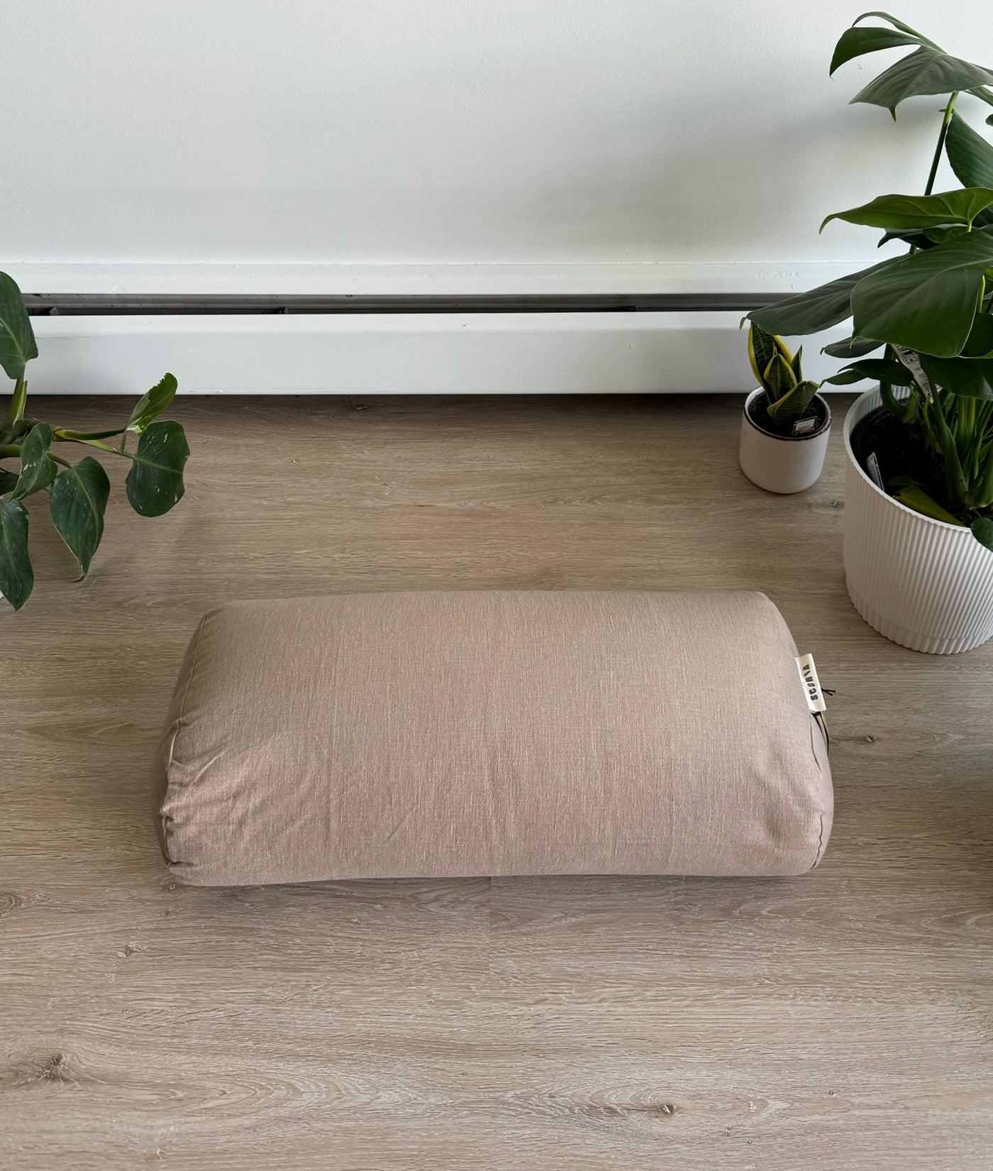 Rectangular Yoga Bolster | Natural & Organic | Muted Brown