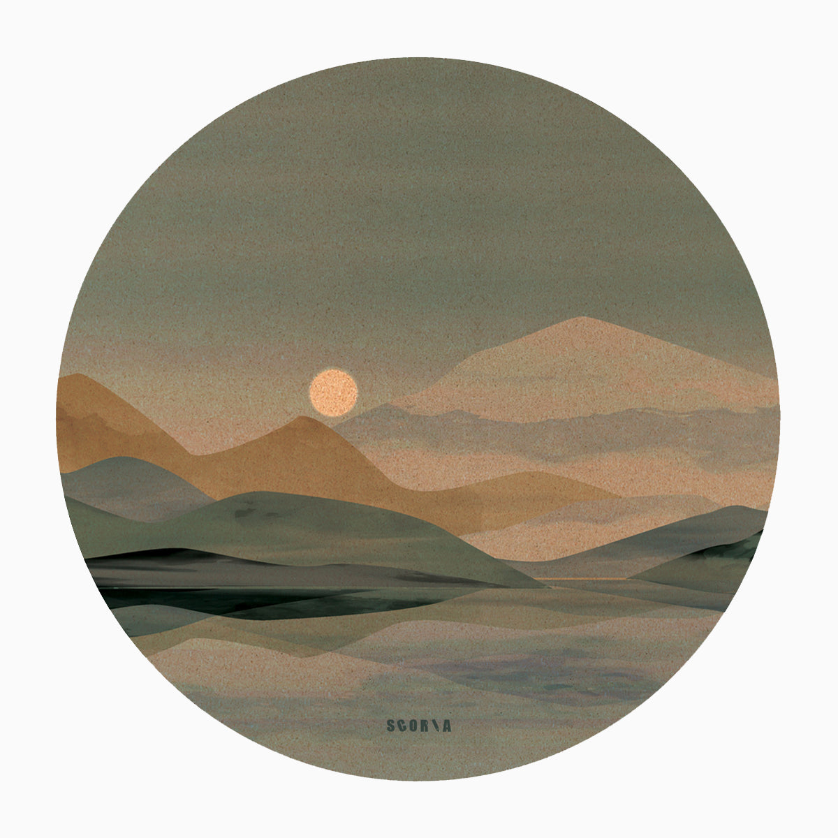 Scoria's Soft Skies Round Yoga Mat | Multi-use | 53