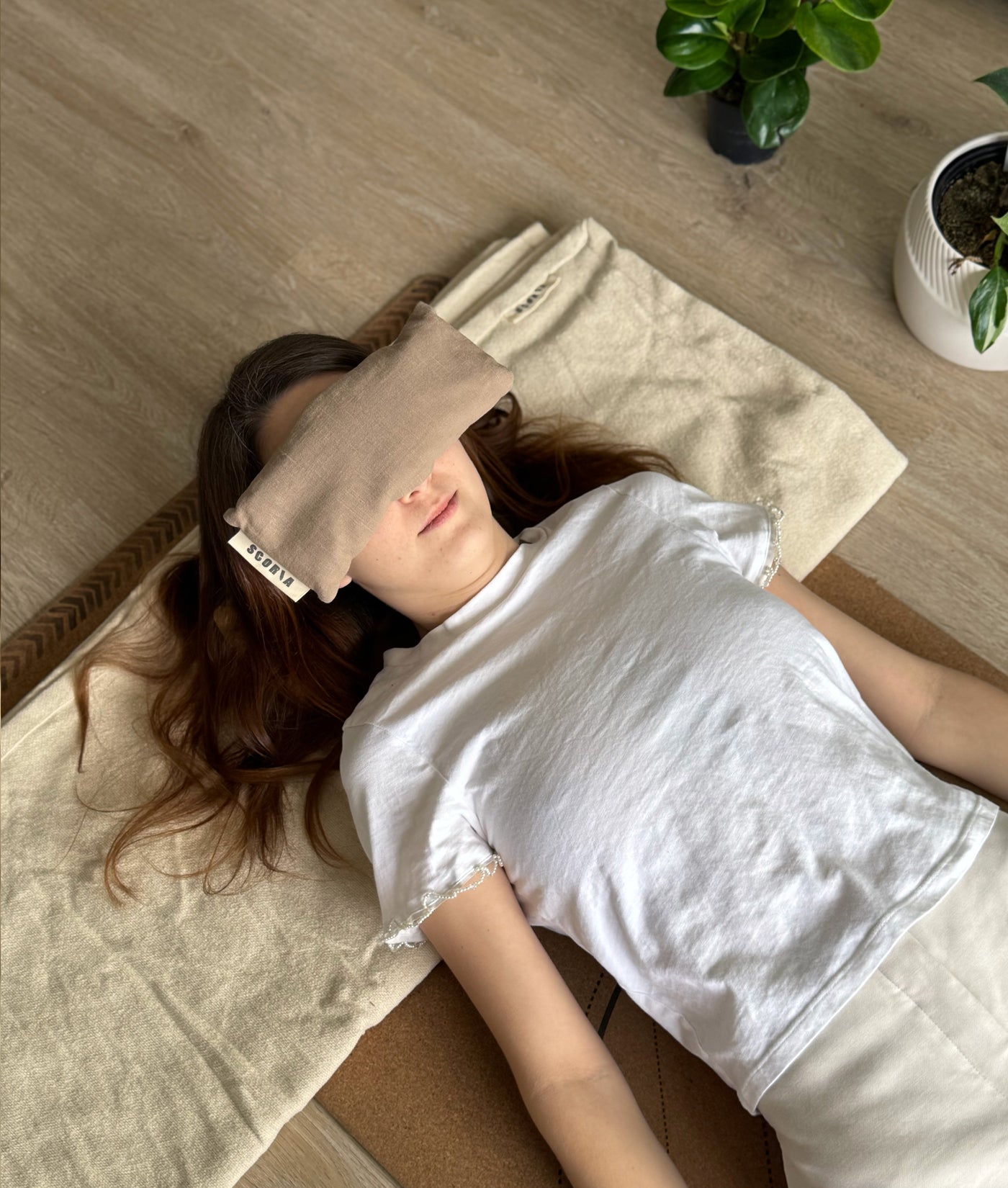 Eye Pillow - Muted Brown | Natural & Organic | Lavender Scented