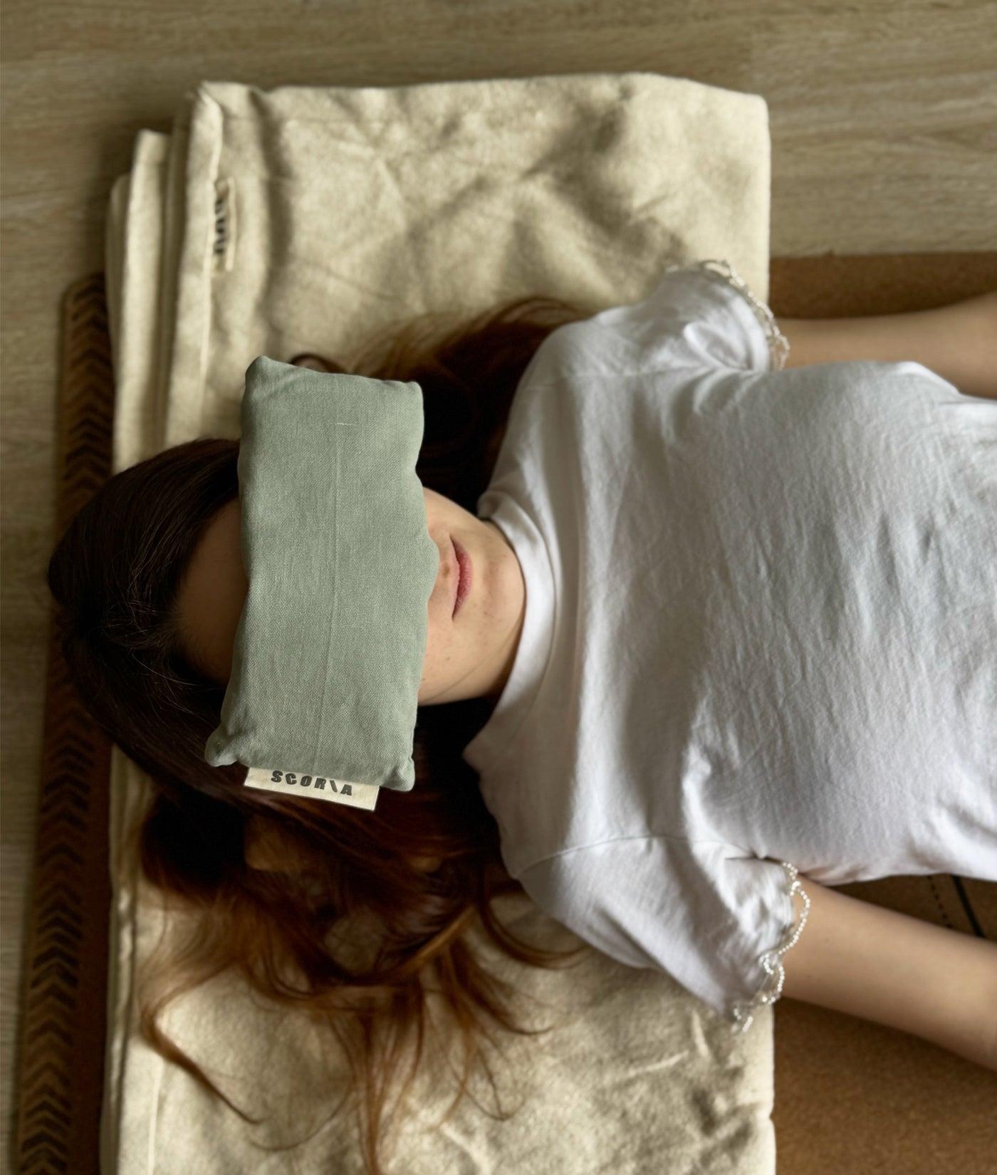 Eye Pillow - Sage Green | Natural & Organic | Lavender Scented