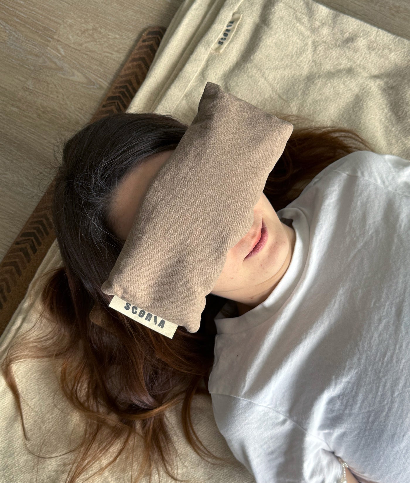 Eye Pillow - Muted Brown | Natural & Organic | Lavender Scented