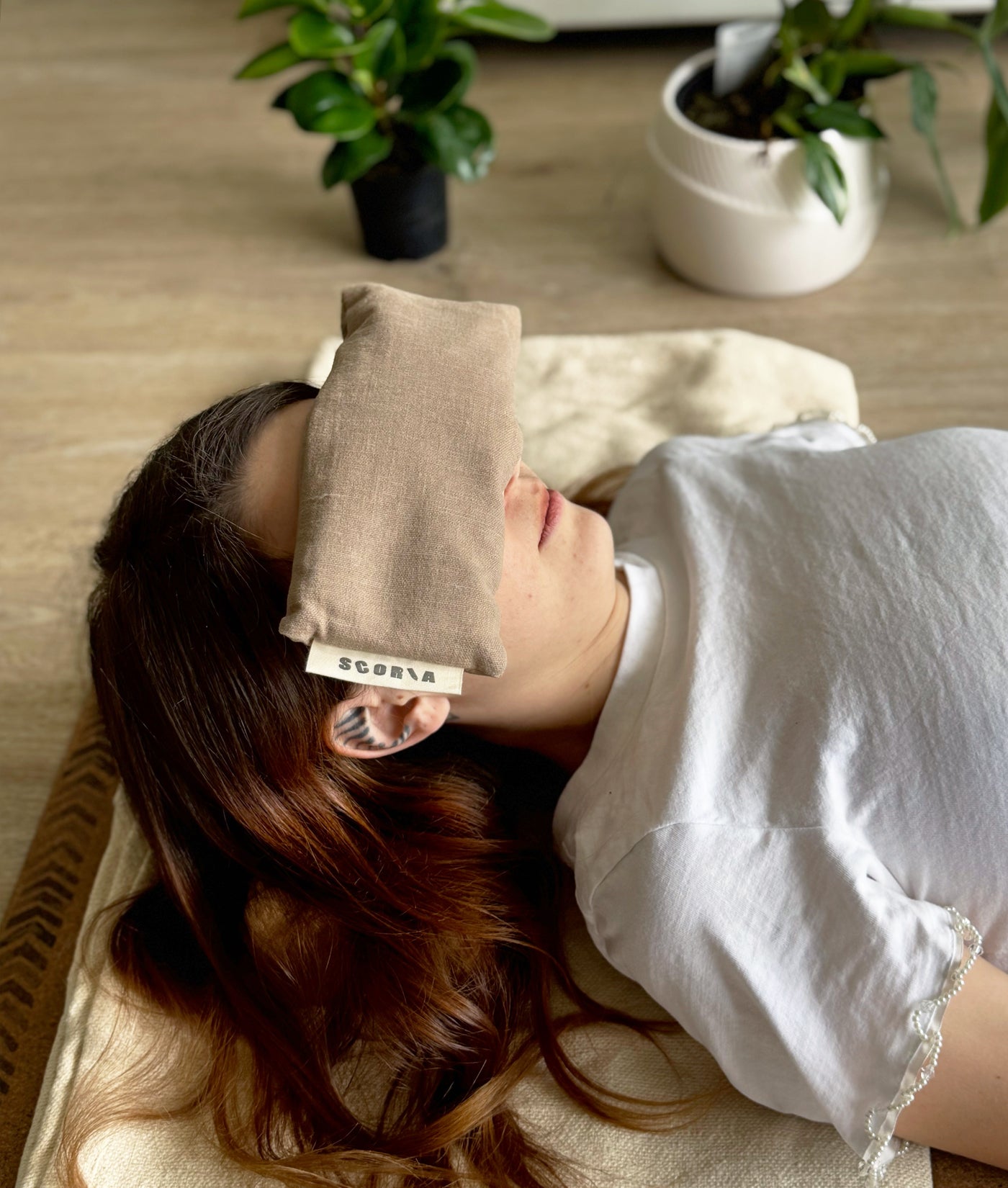 Eye Pillow - Muted Brown | Natural & Organic | Lavender Scented