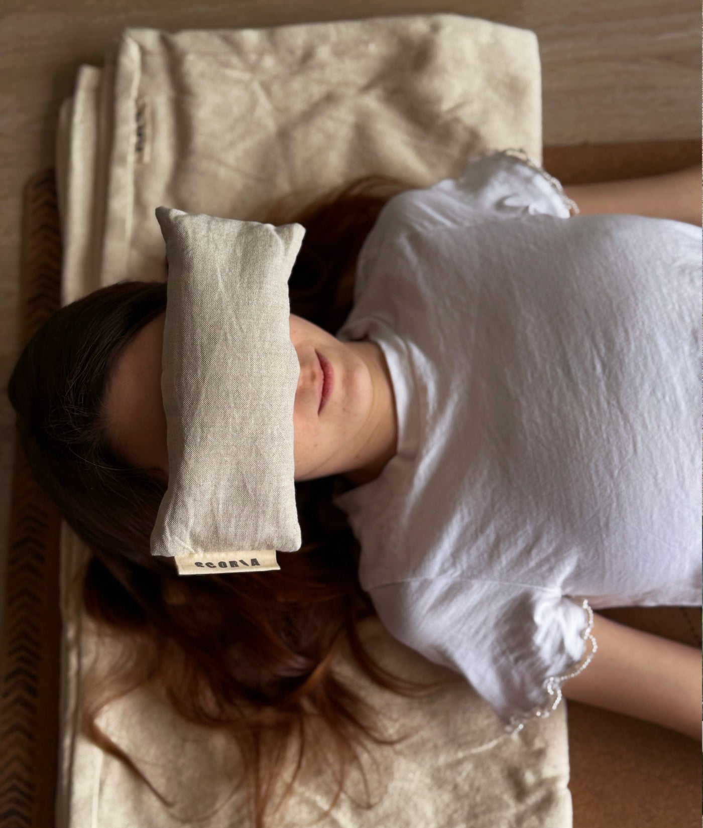 Eye Pillow | Organic | Natural Linen | Lavender Scented