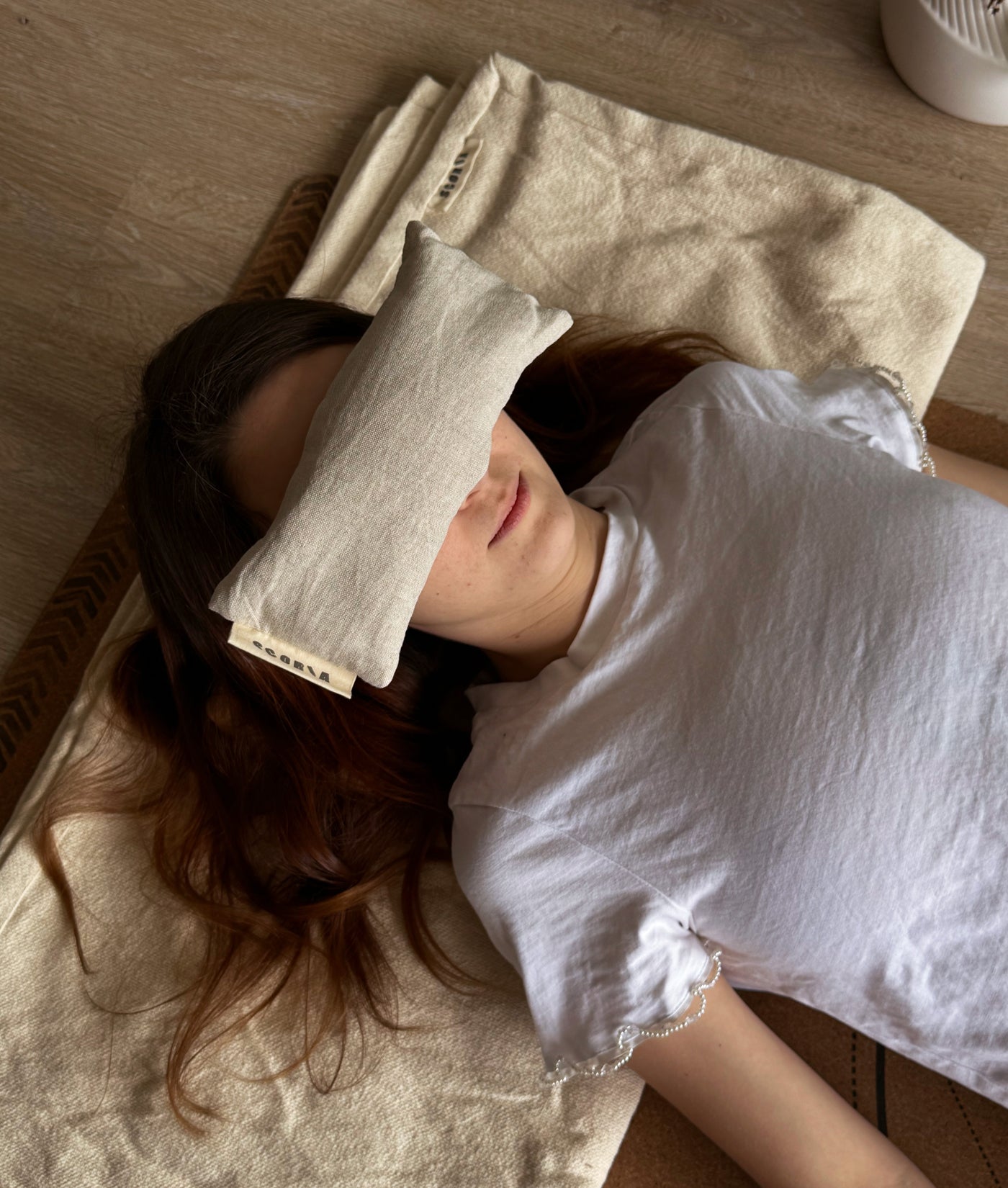 Eye Pillow | Organic | Natural Linen | Lavender Scented