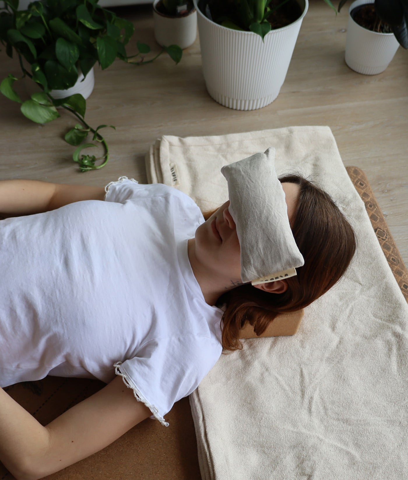 Eye Pillow | Organic | Natural Linen | Lavender Scented