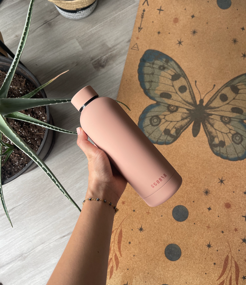 The Insulated Water Bottle (500 ml) | Powder Pink