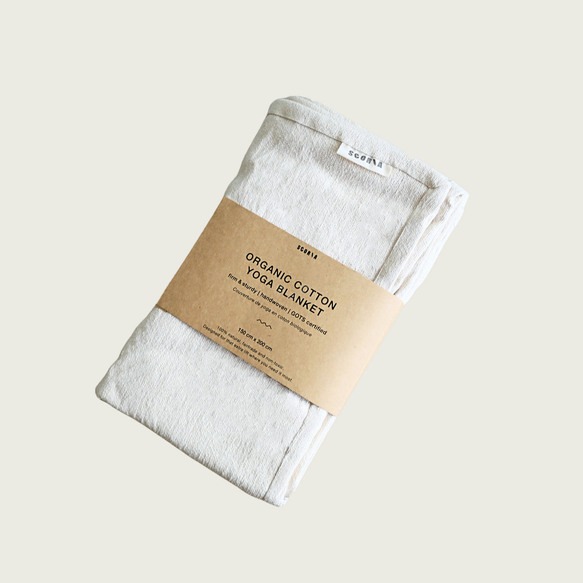 Standard Organic Cotton Yoga Blanket | Thick & Firm |  GOTS Certified | Eco-Friendly