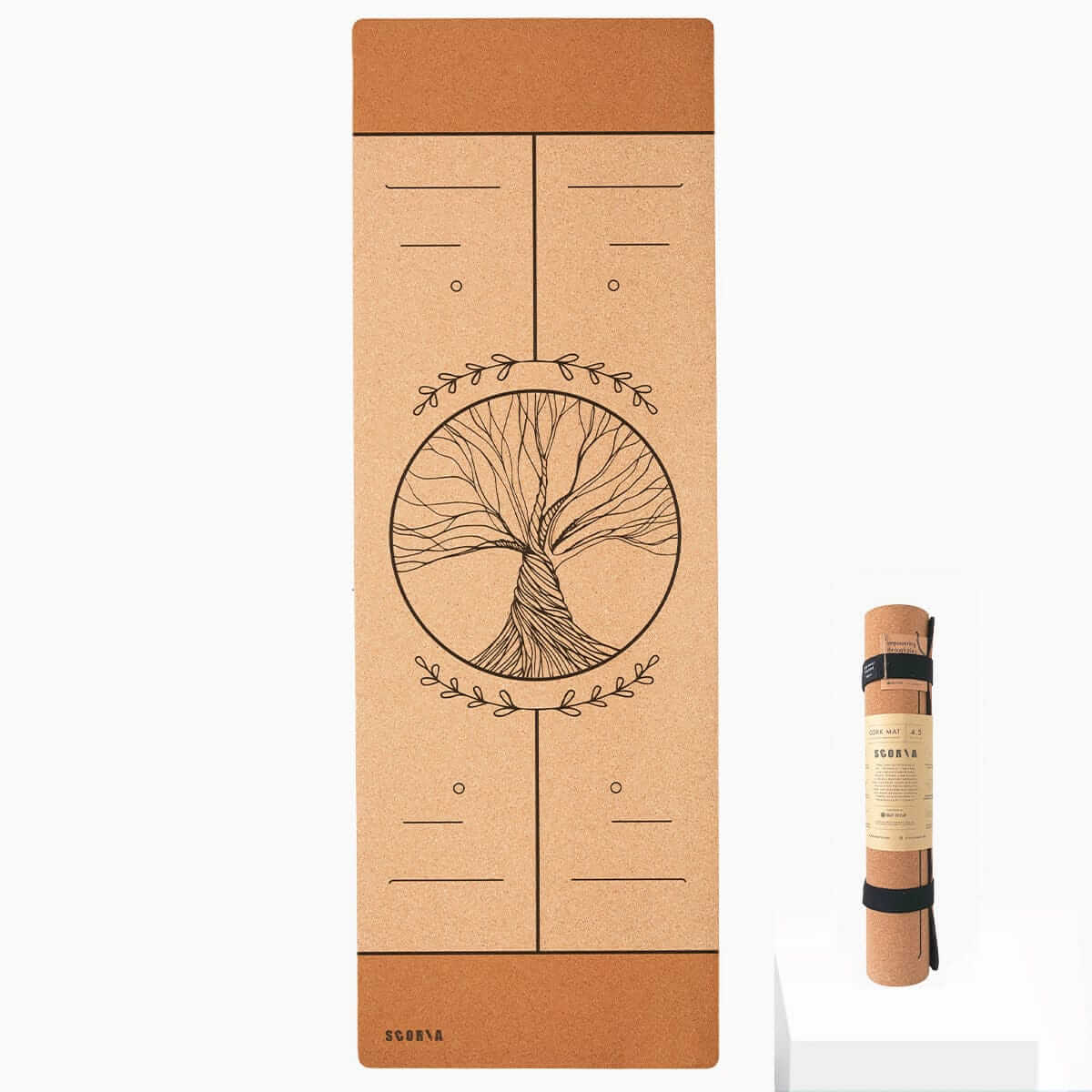 BIGGEST Tree of Life Cork Yoga Mat | 6MM