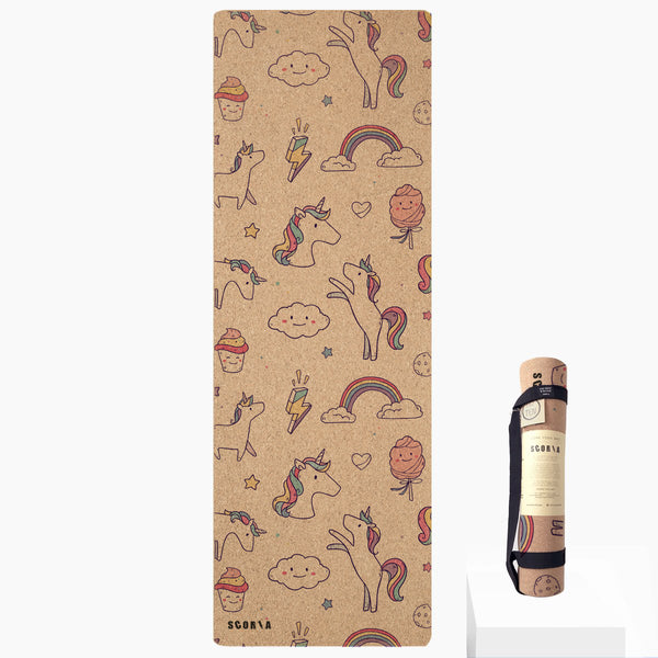 Unicorn Adults Cork Yoga Mat | 4.5MM