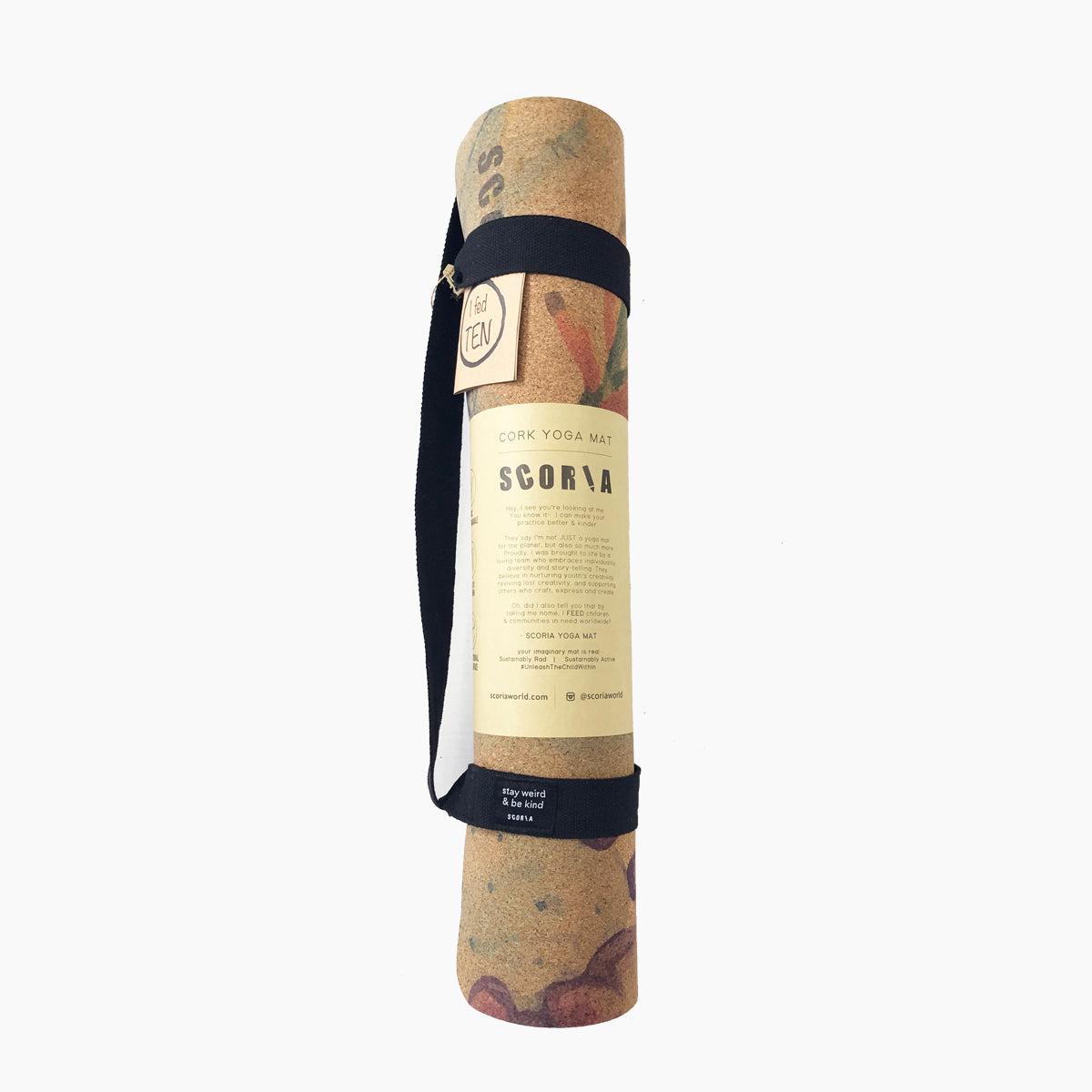 Botanicals Cork Yoga Mat 4.5MM Best Cork Yoga Mats, Sustainable non