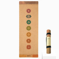 Chakras Cork Yoga Mat | 4.5MM - Scoria