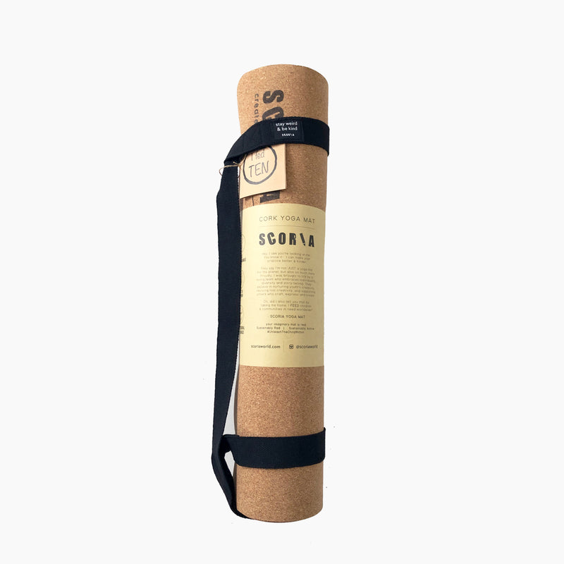 Extra Tall Essential Cork Yoga Mat | 3.5MM | 6′8 long - Scoria