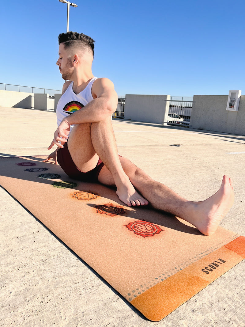 Chakras Alignment Cork Yoga Mat | 4.5MM