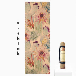 X-Thick Botanicals Cork Yoga Mat | 6MM