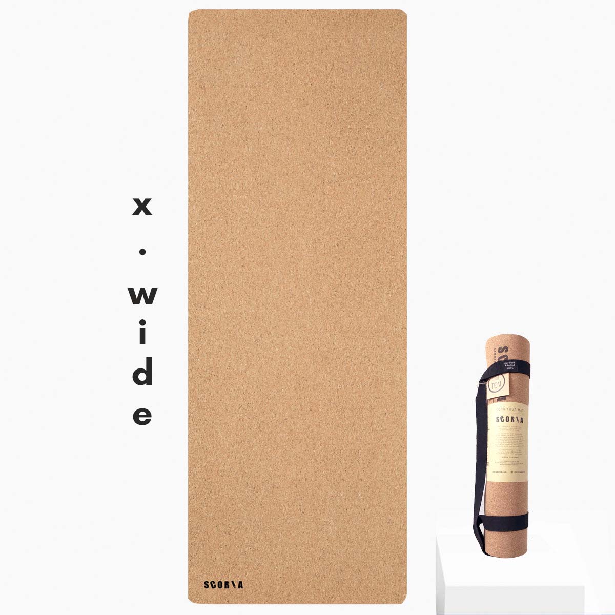 Extra Wide Essential Cork Yoga Mat | 4.5mm