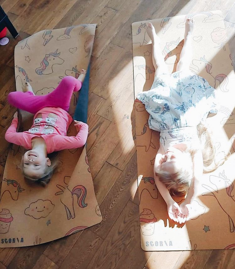 Kids Unicorn Cork Play & Yoga Mat